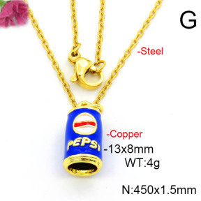 Fashion Copper Necklace  F6N300669avja-L017