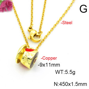 Fashion Copper Necklace  F6N300671vail-L017