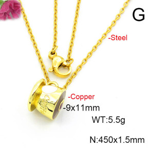 Fashion Copper Necklace  F6N300672vail-L017