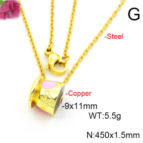 Fashion Copper Necklace  F6N300674vail-L017