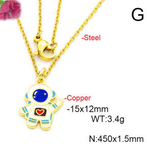 Fashion Copper Necklace  F6N300686vail-L017