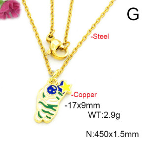 Fashion Copper Necklace  F6N300687vail-L017