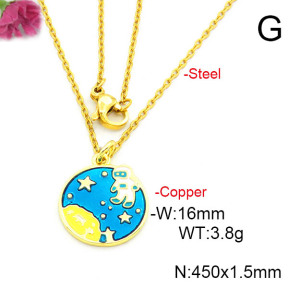 Fashion Copper Necklace  F6N300688vail-L017