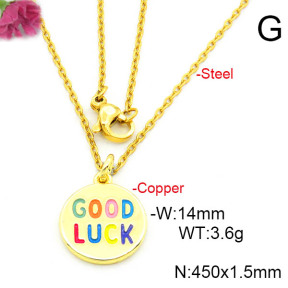 Fashion Copper Necklace  F6N300689vail-L017