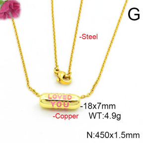 Fashion Copper Necklace  F6N300690aajl-L017