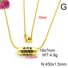 Fashion Copper Necklace  F6N300691aajl-L017