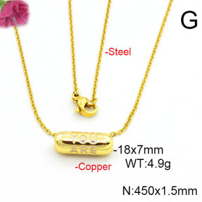 Fashion Copper Necklace  F6N300693aajl-L017