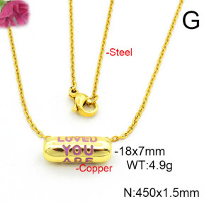 Fashion Copper Necklace  F6N300694aajl-L017