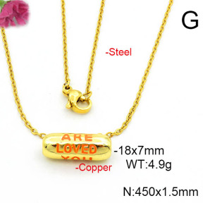 Fashion Copper Necklace  F6N300695aajl-L017