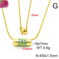 Fashion Copper Necklace  F6N300696aajl-L017