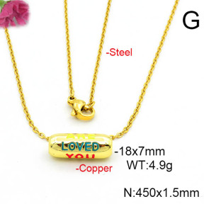Fashion Copper Necklace  F6N300699aajl-L017