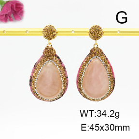 Rose Quartz  Fashion Earrings  F6E403285ajlv-L005