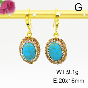 Turquoise  Fashion Earrings  F6E403300aivb-L005