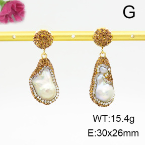 Natural Pearl  Fashion Earrings  F6E403305ajoa-L005