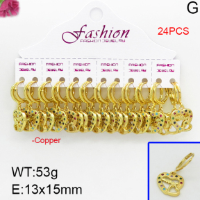 Fashion Copper Earrings  F5E400231alka-J22