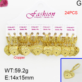 Fashion Copper Earrings  F5E400237alka-J22