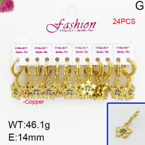 Fashion Copper Earrings  F5E400245alka-J22