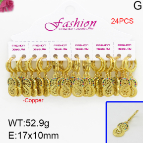 Fashion Copper Earrings  F5E400248alka-J22