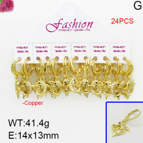 Fashion Copper Earrings  F5E400289alka-J22