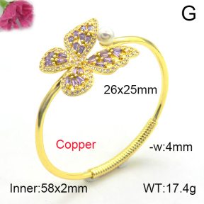 Fashion Copper Bangle  F7BA40025vhov-L017