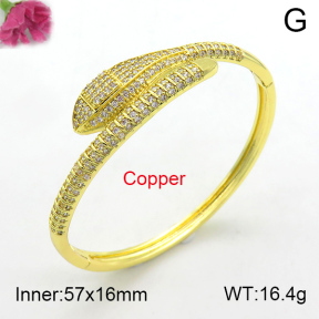 Fashion Copper Bangle  F7BA40053vhov-L017