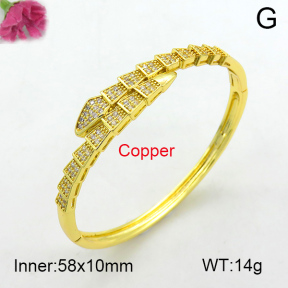 Fashion Copper Bangle  F7BA40068vhmv-L017