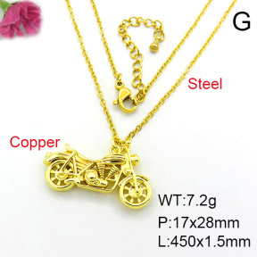 Fashion Copper Necklace  F7N200001bhva-J40
