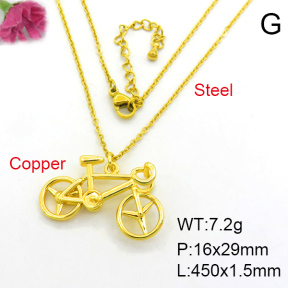 Fashion Copper Necklace  F7N200002bhva-J40
