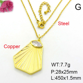 Fashion Copper Necklace  F7N400003ahlv-J40