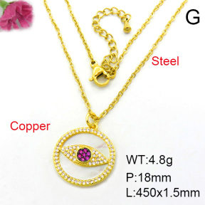 Fashion Copper Necklace  F7N400018ahlv-J40