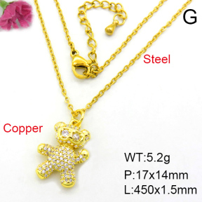 Fashion Copper Necklace  F7N400023ahlv-J40