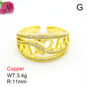Fashion Copper Ring  F7R400010vhha-J40