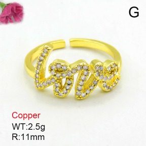 Fashion Copper Ring  F7R400024vhha-J40