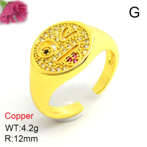 Fashion Copper Ring  F7R400039ablb-L002