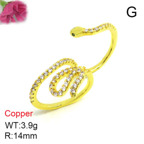 Fashion Copper Ring  F7R400055bbov-L002