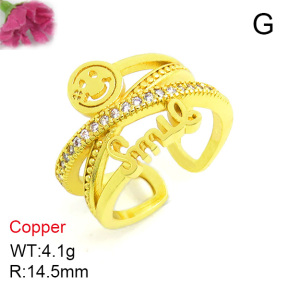 Fashion Copper Ring  F7R400077ablb-L002