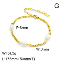 SS Bracelet  Natural Pearl  7B3000022vhha-066