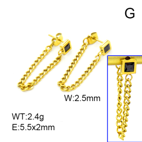 SS Earrings  Zircon  7E4000005vhkb-066