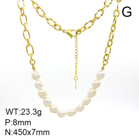 SS Necklace  Natural Pearl  7N3000001vhmv-066