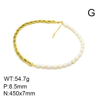 SS Necklace  Natural Pearl  7N3000004bika-066