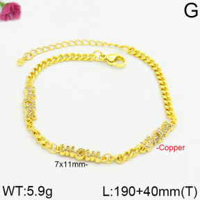 Fashion Copper Bracelet  F2B400231vhmv-J111