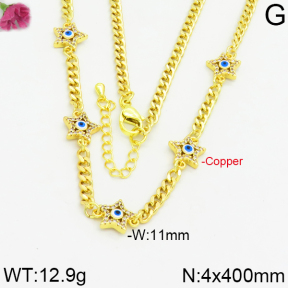 Fashion Copper Necklace  F2N400122aija-J111