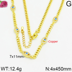 Fashion Copper Necklace  F2N400123aija-J111