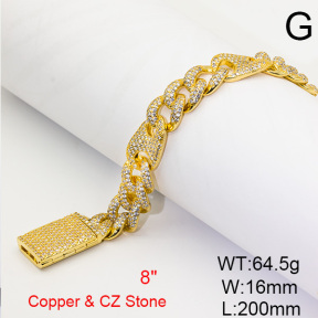 Fashion Copper Bracelet  F6B404792bnjb-905