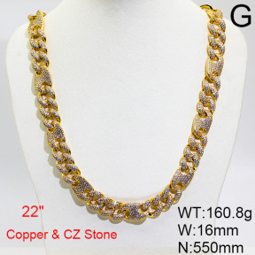 Fashion Copper Necklace  F6N403643hpkb-905