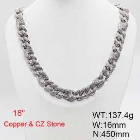 Fashion Copper Necklace  F6N403645hmob-905