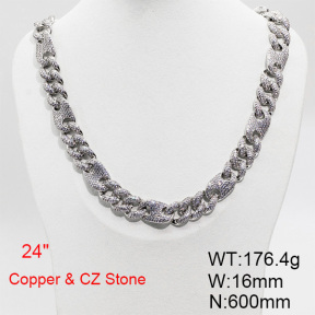 Fashion Copper Necklace  F6N403648iiib-905