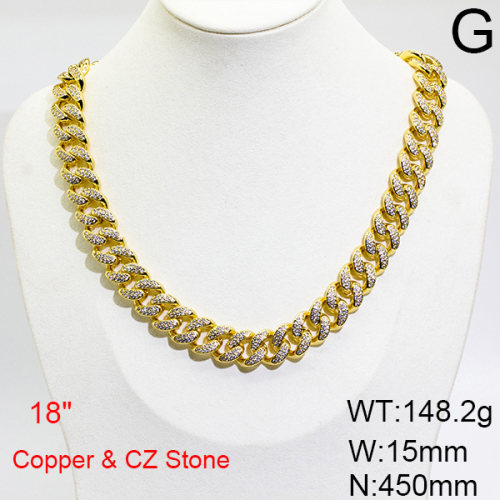 Fashion Copper Necklace  F6N403649hjmb-905