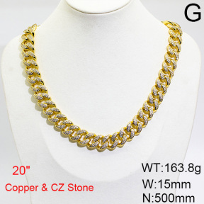 Fashion Copper Necklace  F6N403650hkob-905