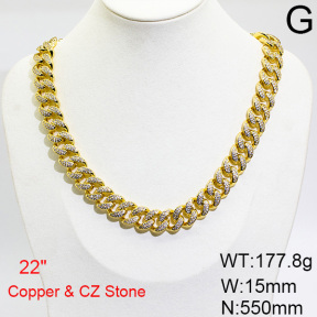 Fashion Copper Necklace  F6N403651hmbb-905